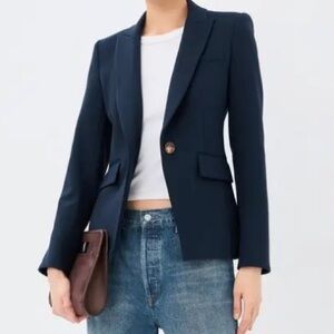 Veronica Beard 
Single-Breasted miller Dickey Jacket
Navy 
Size 4